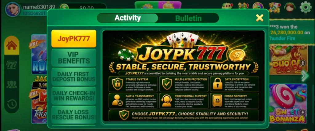JOYPK777 Game Download APK