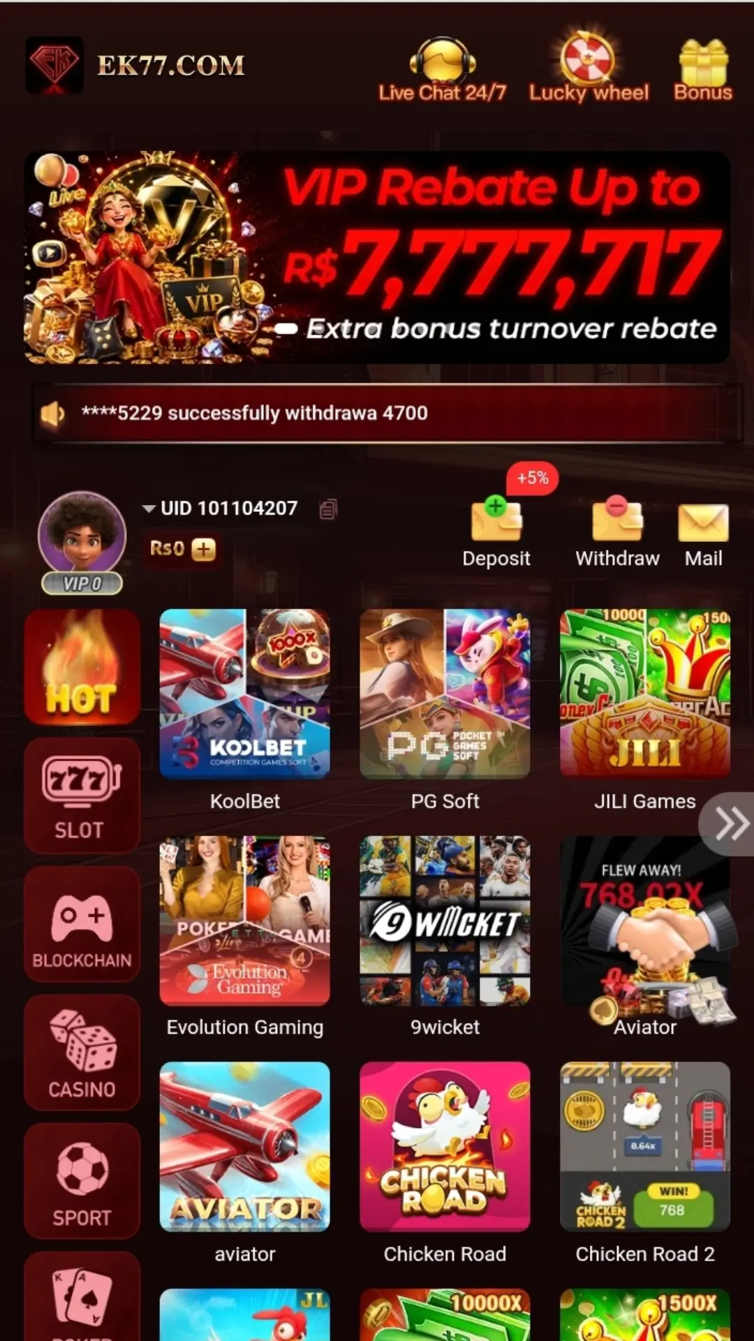 EK77 Game APk Download