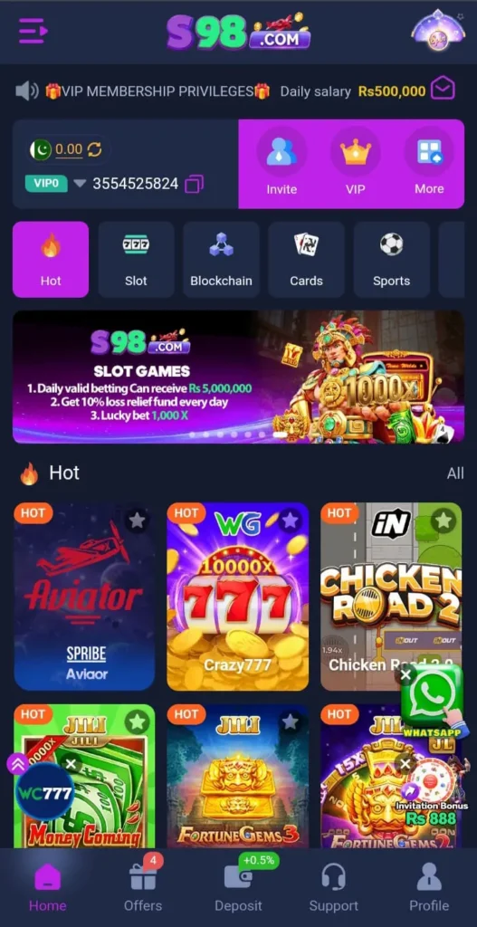 S98 Game Download APK